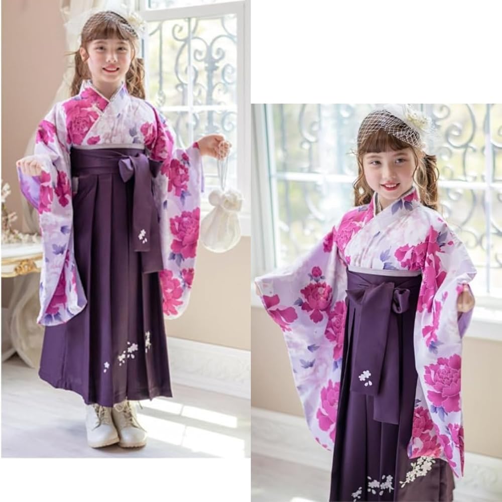 【卒園式】⭐︎クリーニング済⭐︎女の子袴120cm +肌襦袢セット 卒園式】⭐︎クリーニング済⭐︎女の子袴120cm +肌襦袢セット